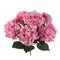 6-Pack: UV Pink Hydrangea Bush with 7 Silk Flowers &#x26; Foliage by Floral Home&#xAE;